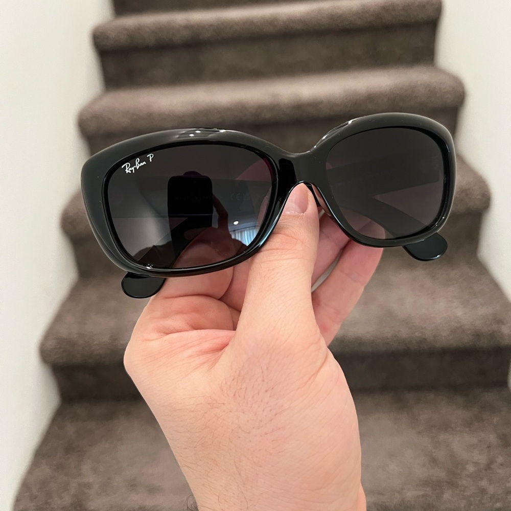 NEW Ray-Ban Jackie Ohh Sunglasses Rb4101 Grey Gradient Polarized Lens 58โฆ - Picture 3 of 6